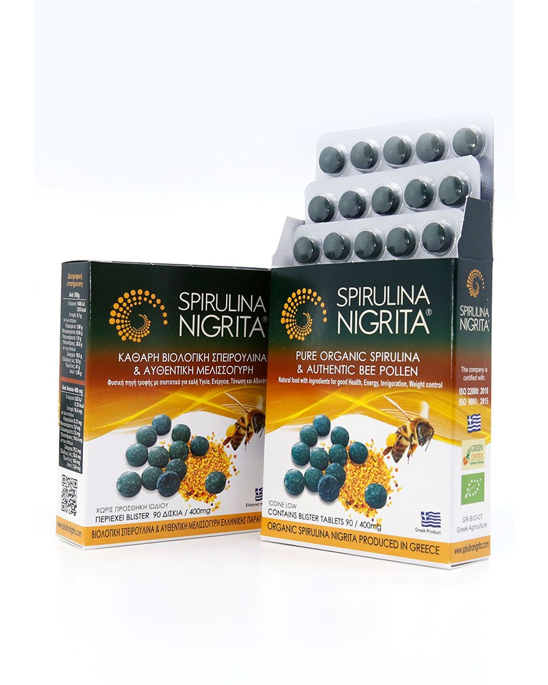 SPIRULINA NIGRITA & BEE POLEN 90 Tablets 36g